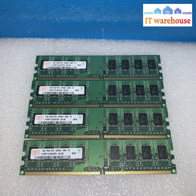 4GB (4X1GB) Hynix PC2-6400U HYMP112U64CP8 DDR2  Memory