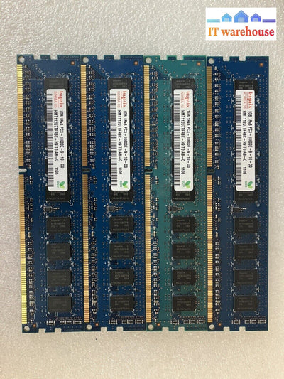 ~ (4x  1GB) Hynix PC3-10600E HMT112U7TFR8C - H9 Memory SDRAM
