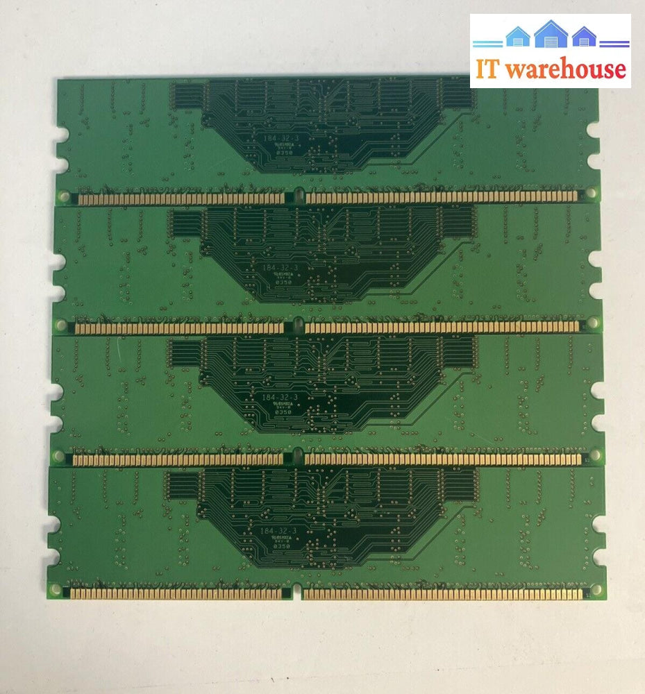 (4x 256MB) Infineon PC-2700U DDR-333 CL2.5 DIMM RAM HYS64D32300GU-6-B SDRAM ~