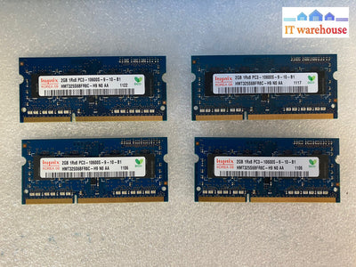 ~ (4X 2Gb) Hynix So-Dimm 1333 Mhz Pc3-10600 Ddr3 Laptop Memory Hmt325S6Bfr8C-H9