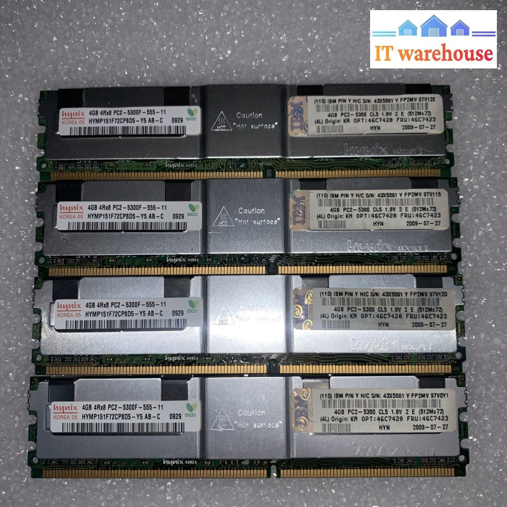 4x 4GB Hynix PC2-5300F DDR2-667MHz ECC FB (SERVER) RAM