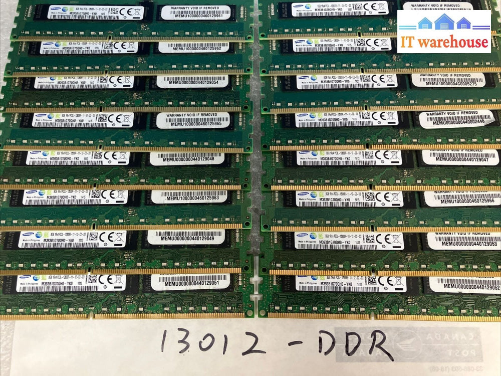 (4x 8GB) Samsung DDR3-1600 PC3L-12800R 1Rx4 RDIMM ECC Server RAM M393B1G70QH0 ~