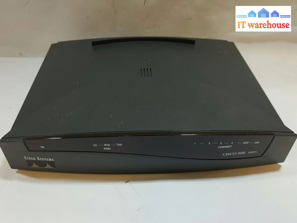 -4x CISCO 800A SERIES Cisco 837 ADSL Ethernet DSL Broadband 4-Port Router W/AC@@