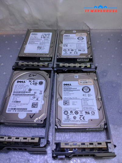 - 4x Dell 300GB SAS 10K 2.5" HDD With Caddy Tested  PGHJG /U706K /C975M