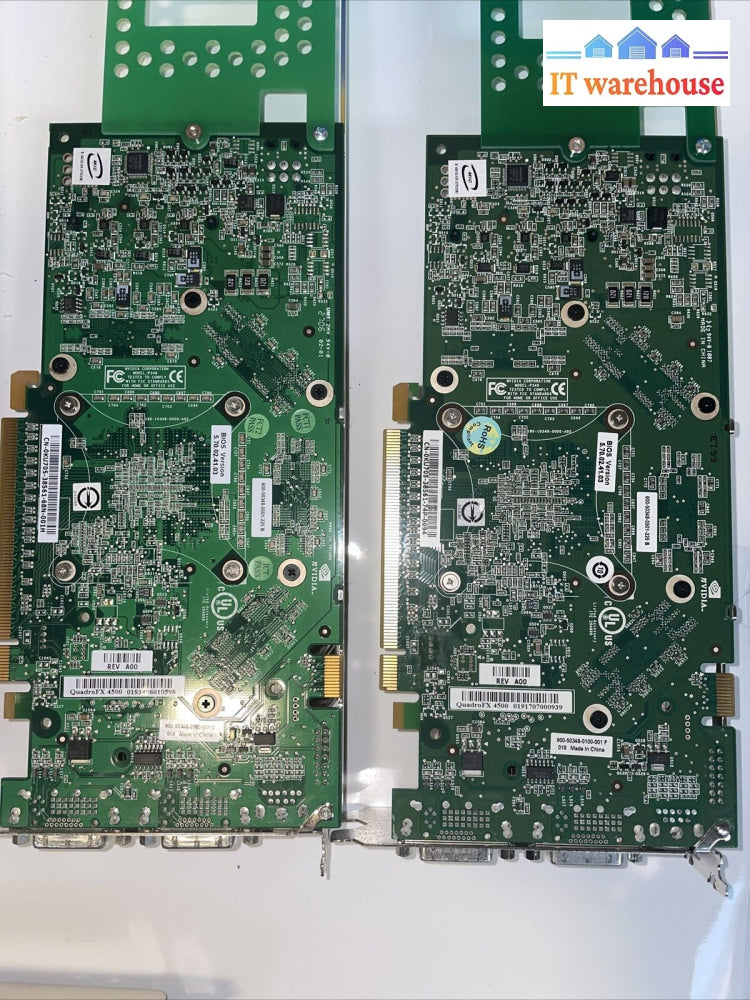 6 X Dell Nvidia Quadro Fx 4500/4600 Graphics Card 512Mb Pci-E X16 Ku705 Jp111