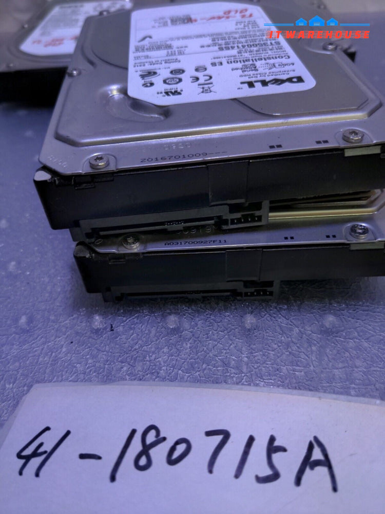 - 4x Dell U717K 500GB 7.2K SAS 3.5"  HDD Seagate ST3500414SS Hard Drive Tested