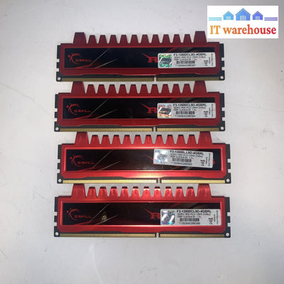 (4x) G.Skill F3-12800CL9D-4GBRL 2Gb PC3-12800 1600Mhz DDR3 Desktop Memory RAM