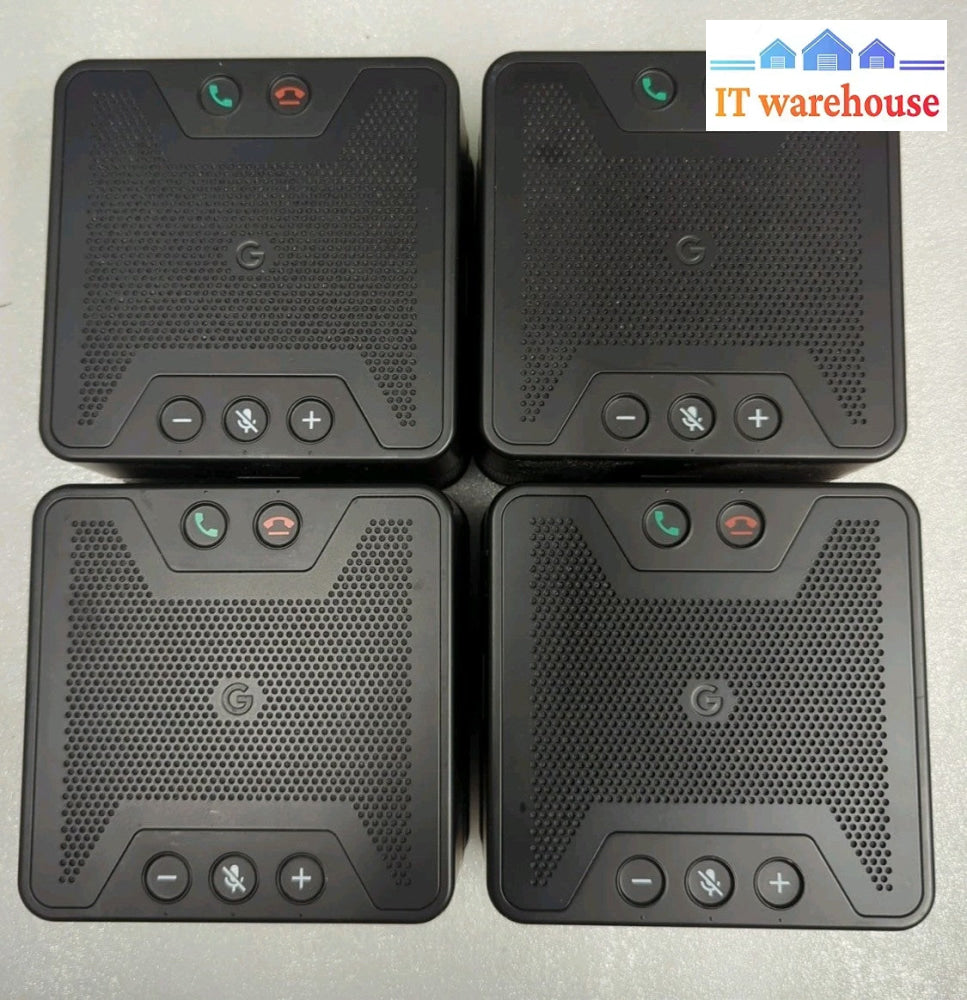 4x GOOGLE  G017A Hangouts MEET Speaker/Mic Conference USB Speaker Tested -