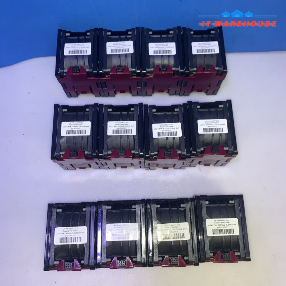 (4x)  HP HOT PLUG FAN FOR PROLIANT DL380 G8 662520-001, 654577-002, 654577-001