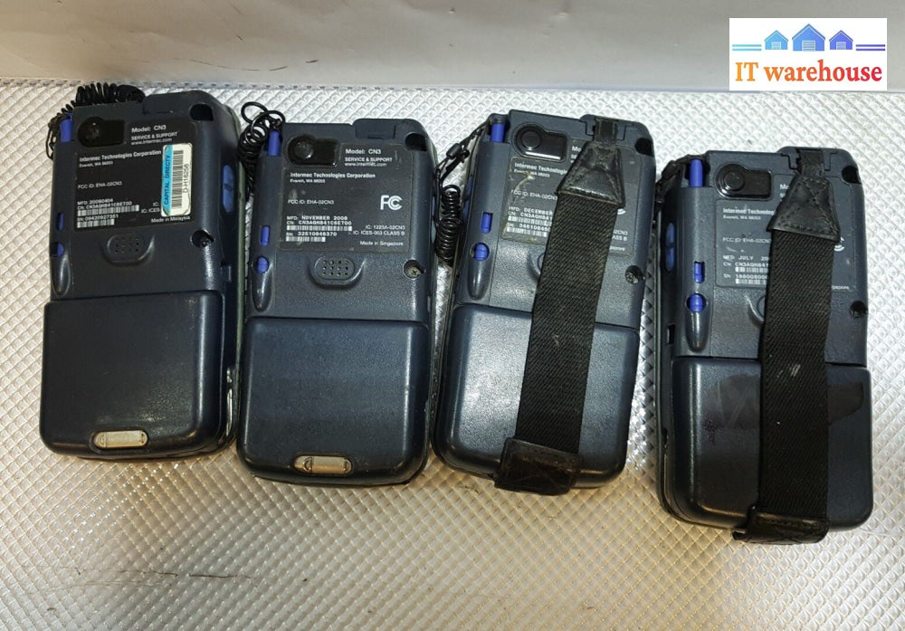 - 4x Intermec CN3 Wireless Mobile Handheld Barcode Scanner With Battery