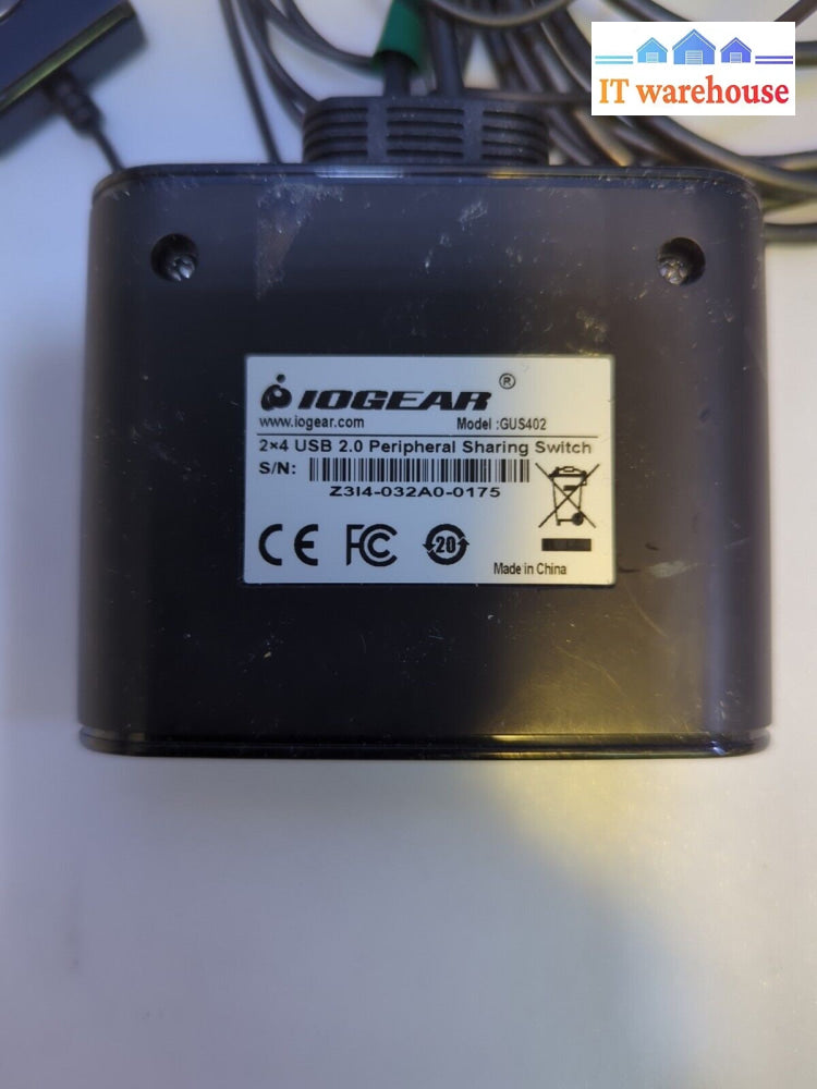4x IOGEAR USB 2.0 4x2 Peripheral Switching Hub - 4 PC Share To 4 USB Devices -