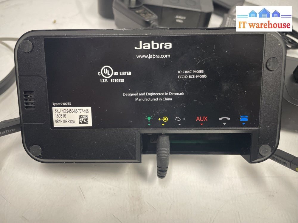 4X JABRA  9400BS Wireless Headset Charging Base+adapter+headset +