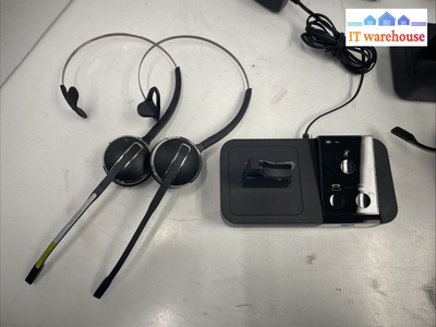 4X JABRA  9400BS Wireless Headset Charging Base+adapter+headset +