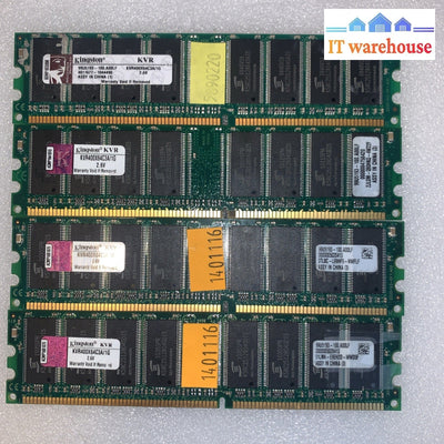 (4x)  Kingston KVR400X64C3A/1G 1Gb PC3200 400Mhz DDR1 Desktop Memory RAM