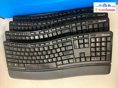4x Microsoft Sculpture Comfort Wireless Keyboard Model 1531 (No USB Receiver ) ~