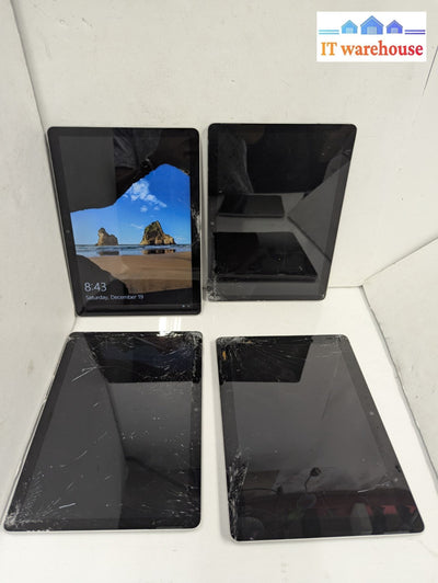 4X Microsoft Surface Go 2 1926 64GB  (CRACKED, AS IS, READ) -