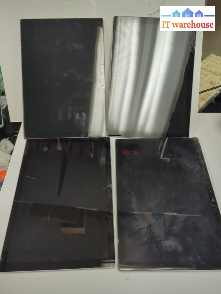 4x Microsoft SURFACE PRO 5 1796 i5-7300U/8GB (Cracked, Can't Boot , For Parts) -