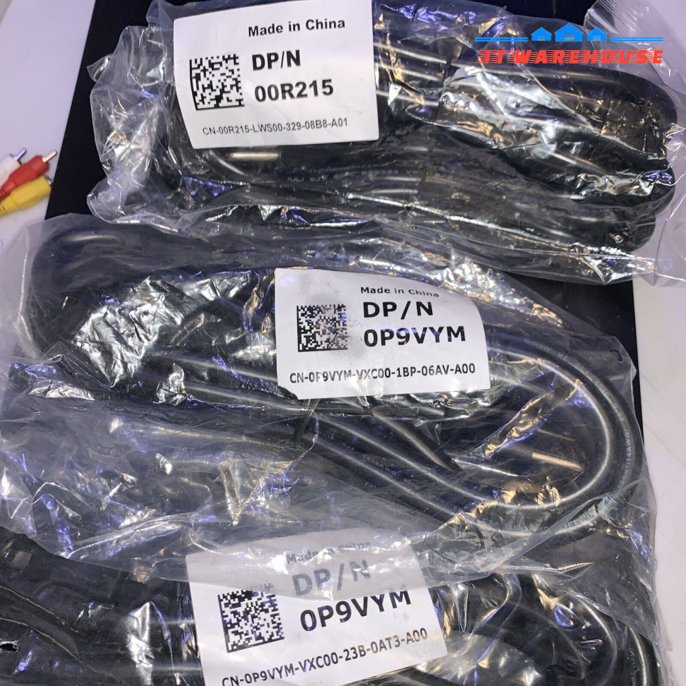 4x  NEW Dell PowerEdge Heavy Duty 3-Prong 300V 18AWG Power Cord P9VYM  0R215