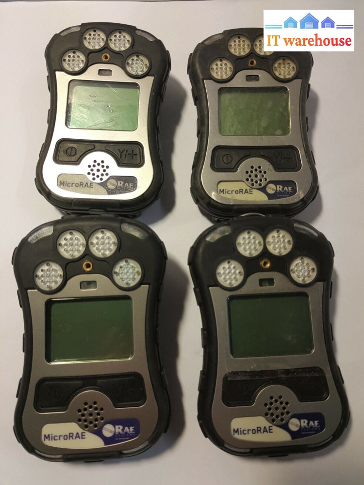 (4x) RAE MICRORAE PGM-2602 4-GAS Portable/Handheld LEL Gas Monitor Detector