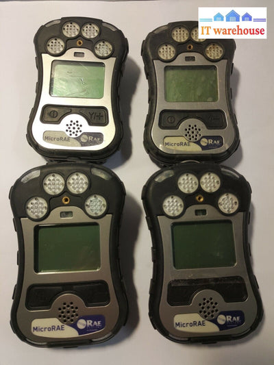 (4x) RAE MICRORAE PGM-2602 4-GAS Portable/Handheld LEL Gas Monitor Detector