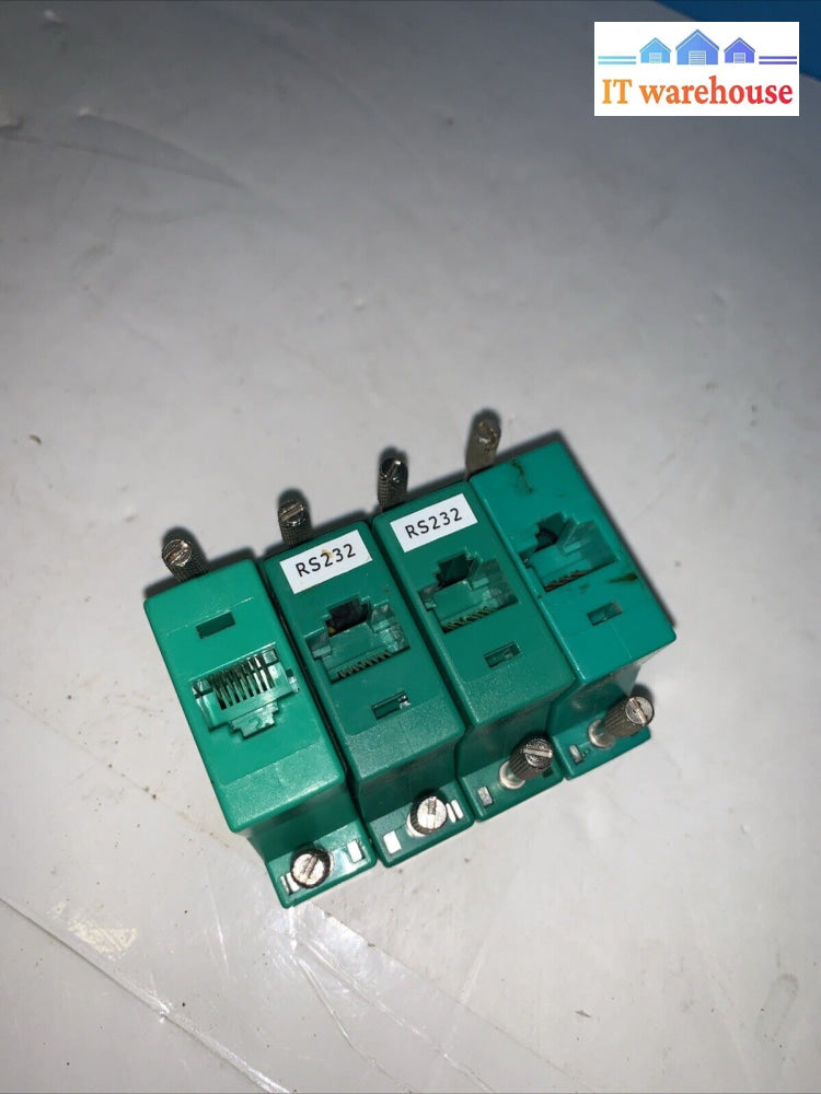 (4X) Rs232/Db25/Serial To Rj45/Cat5 Adapter For Aloha Pos Epson Bixolon Printer