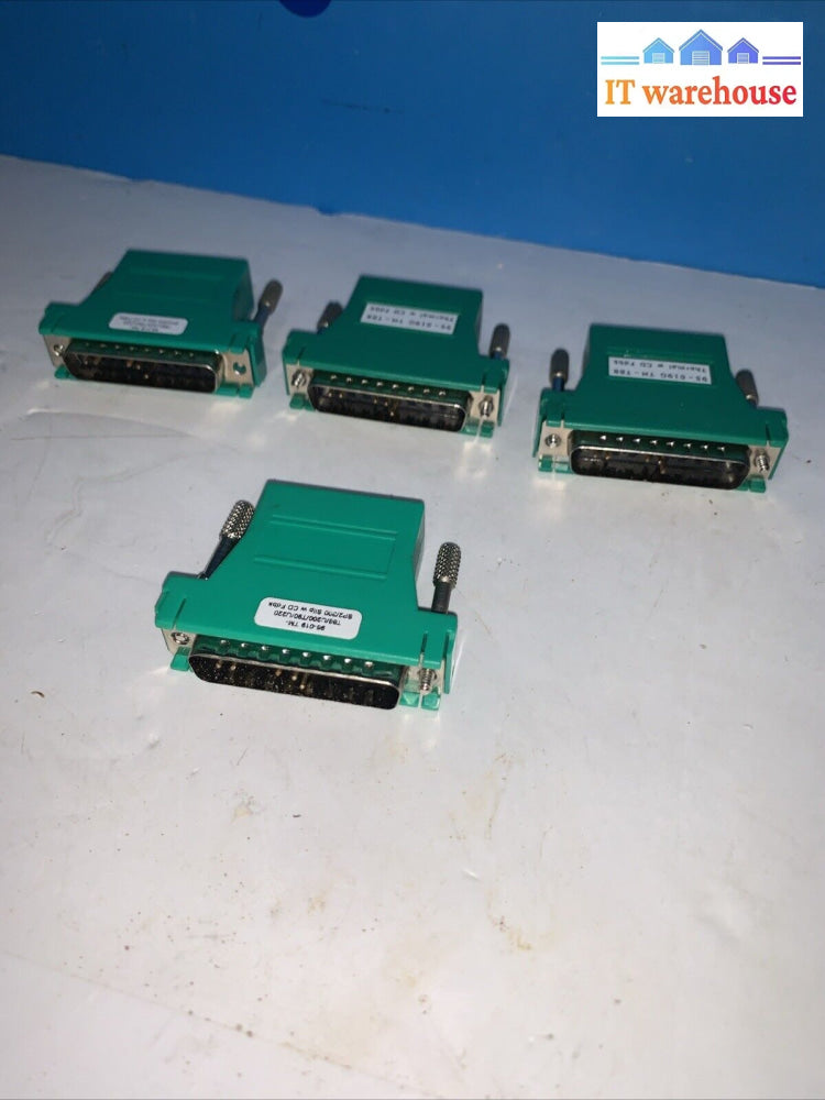 (4X) Rs232/Db25/Serial To Rj45/Cat5 Adapter For Aloha Pos Epson Bixolon Printer