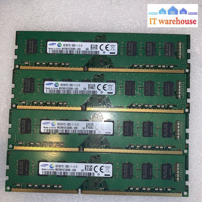 4x Samsung 8GB DDR3-1600 PC3-12800U 2Rx8 Desktop RAM M378B1G73DB0-CK0