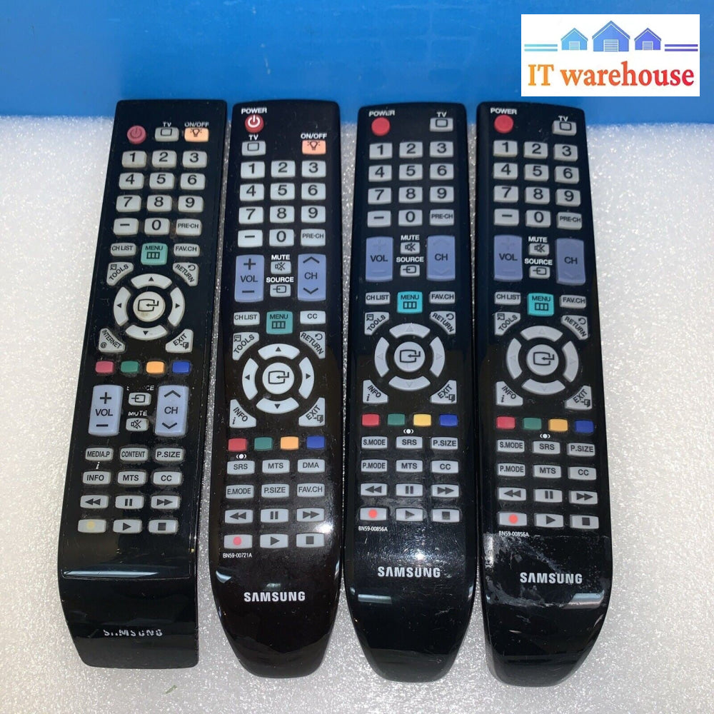 (4x) Samsung Tv Remote Control BN95-00856A 00721A & Other