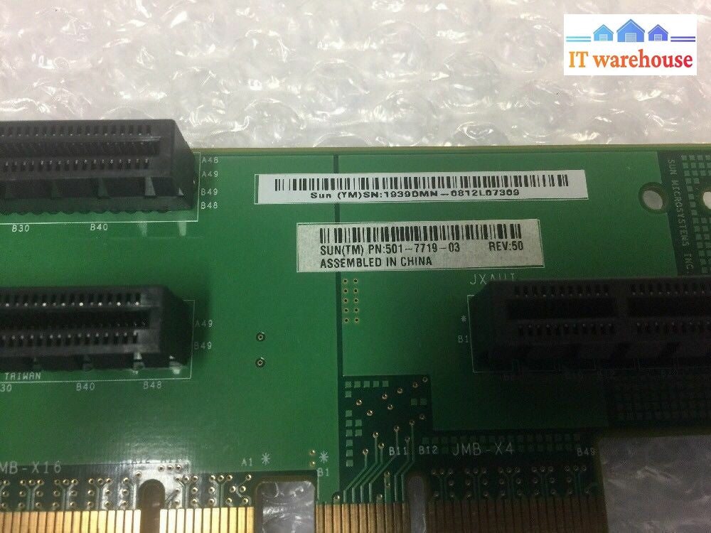 - 4x Sun 501-7719 X8/X8 XAUI Riser Card for SPARC Enterprise T5220