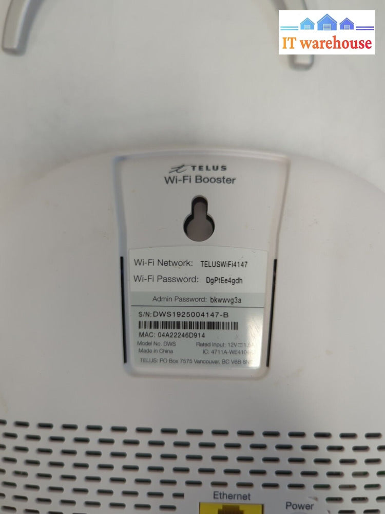 4x TELUS DWS Boost Wi-Fi Boosters With Charger Tested
