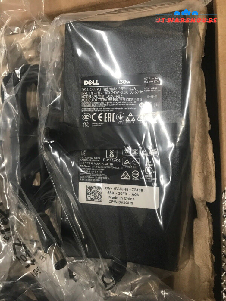 5 x  Dell VTMC3 E-Port II USB 3.0 Port Replicator Docking Station + 130W Adapter