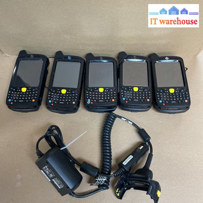 5 x Motorola Symbol Zebra MC67 MC67ND MC67ND-PH0BAA00500 Barcode Scanner(no bat)