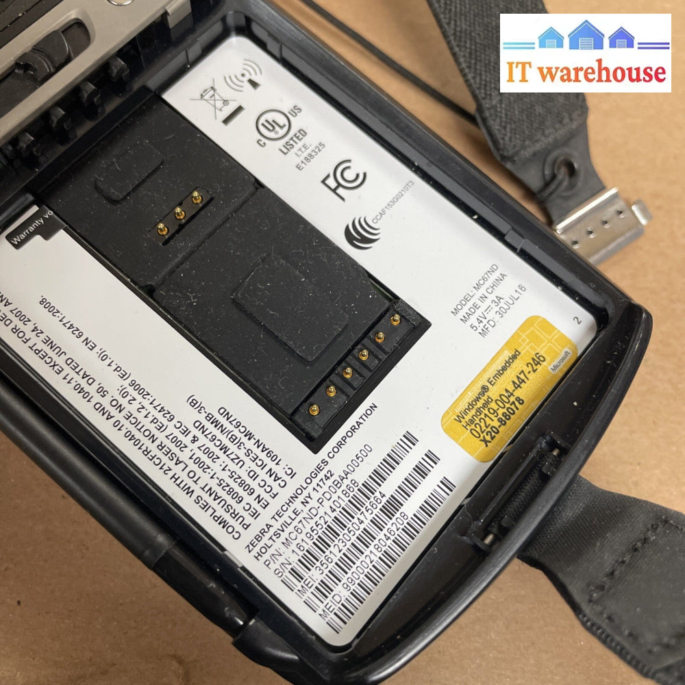 5 x Motorola Symbol Zebra MC67 MC67ND MC67ND-PH0BAA00500 Barcode Scanner(no bat)