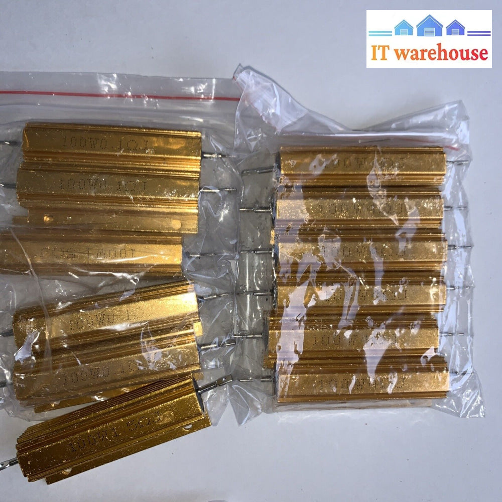 50 X 100W 0.1/.22/1.5/3/4/Ohm Shell Power Aluminum Case Wirewound Resistor