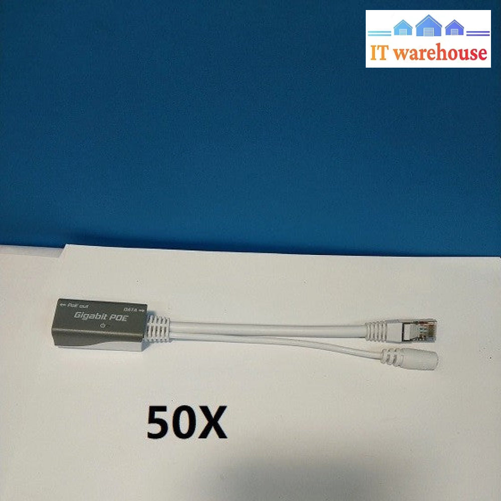 ( 50x )   Mikrotik Routerboard Gigabit POE Power Injector Cable (Input: 18-57V)