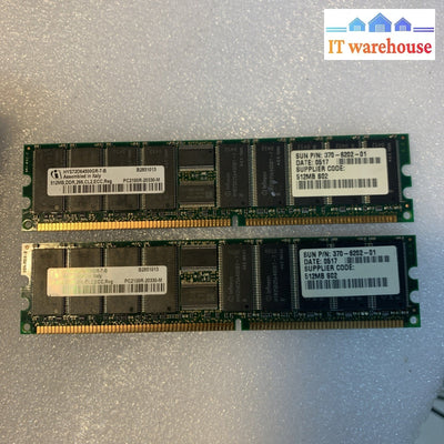 512MB x 2  DDR RAM PC2100 ECC Registered CL2 266MHz Server Memory HYS72D64500GR