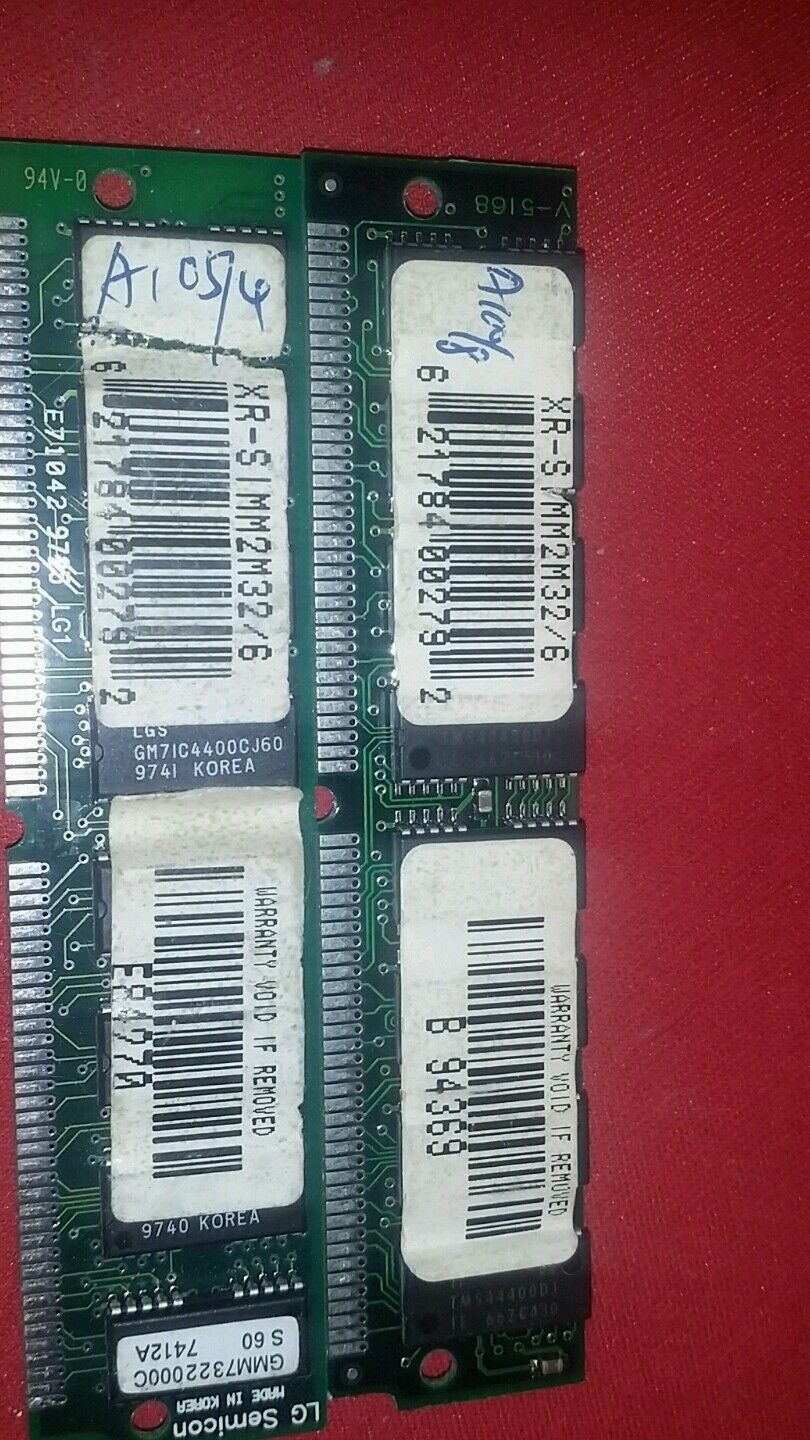 (2 x) XR-SIMM2M32/6 Ram Memory  #E.BOX-21