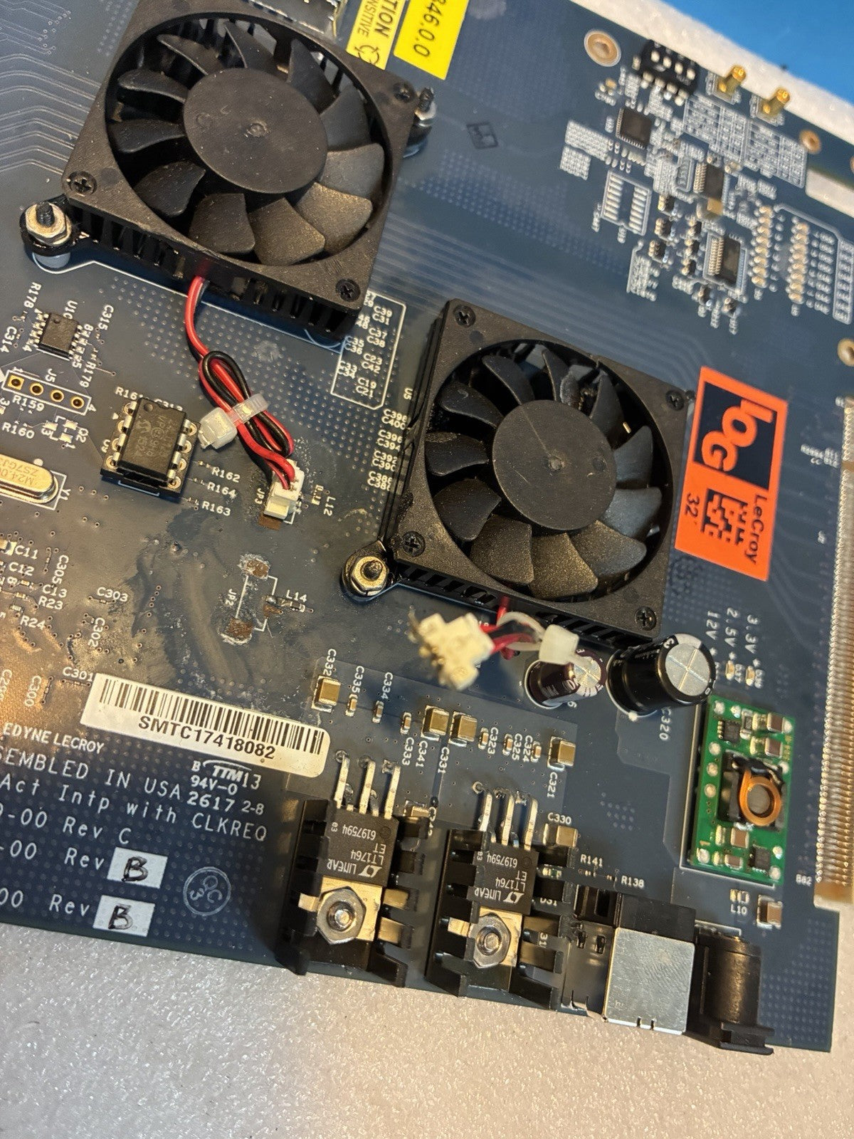 🔥Teledyne  LeCroy PCIe2  Gen2 Interposer PN:923873-00 rev B(bad fan connection)