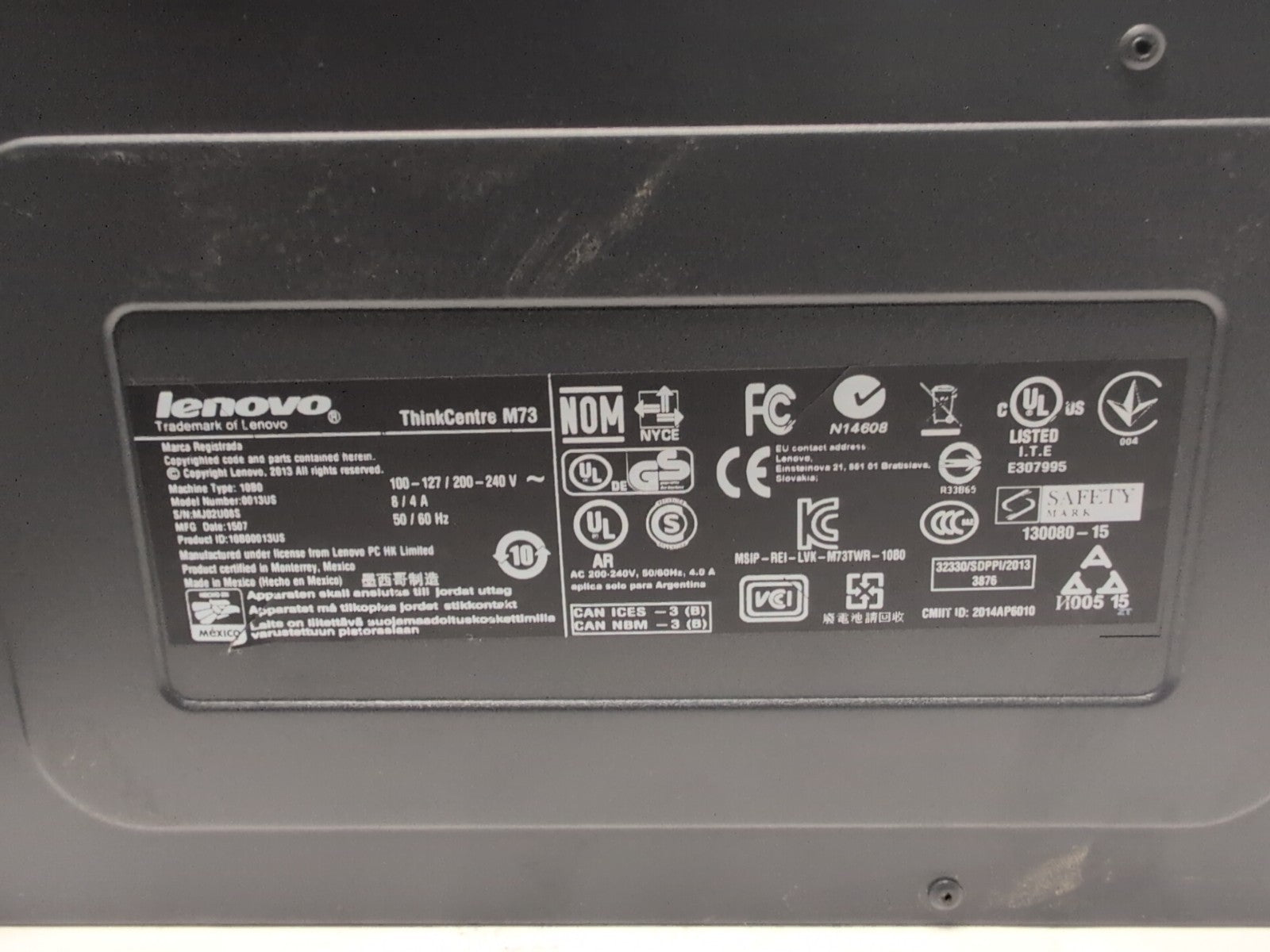 🔥 Lenovo Thinkcentre M73 MT Desktop  i5-4590 CPU /8GB RAM/128GB SSD/Win10 -