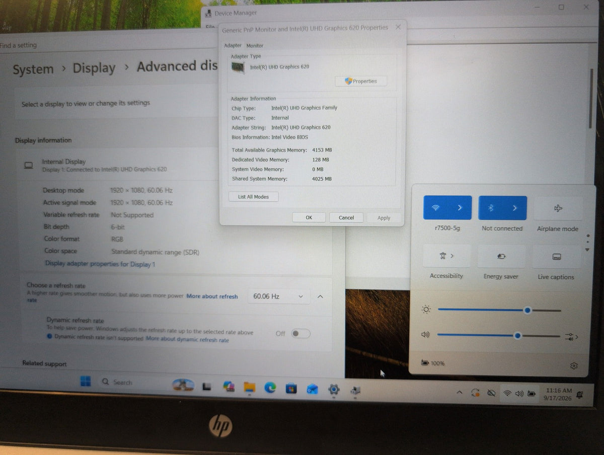 🎸 HP ProBook 450 G5 15.6" Laptop Intel i5-8250U 8GB RAM 256GB SSD Win11 Pro