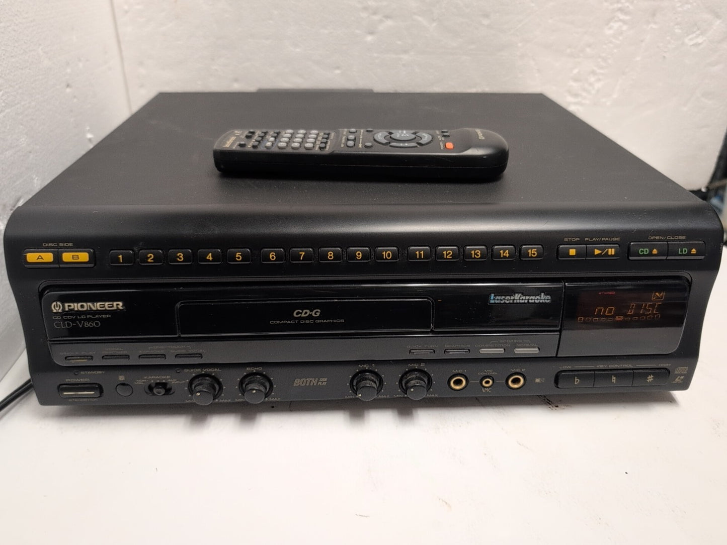 🔥 Pioneer CLD-V860 Karaoke LD/CD Laser Disc Player With  Remote Tested -