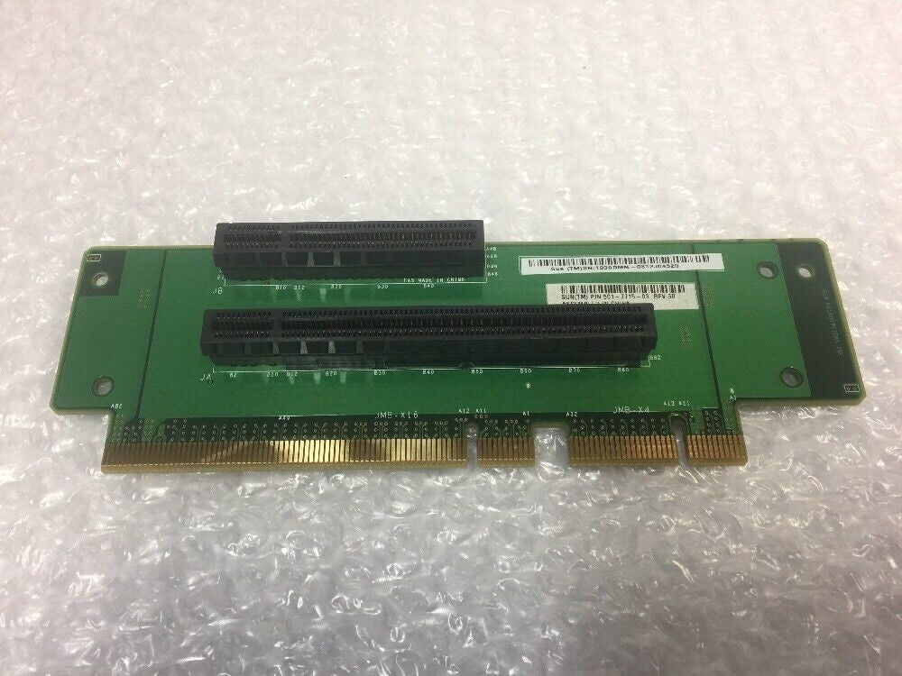 - 2x SUN 501-7715  2-SLOT PCI EXPRESS RISER BOARD FOR T5220 