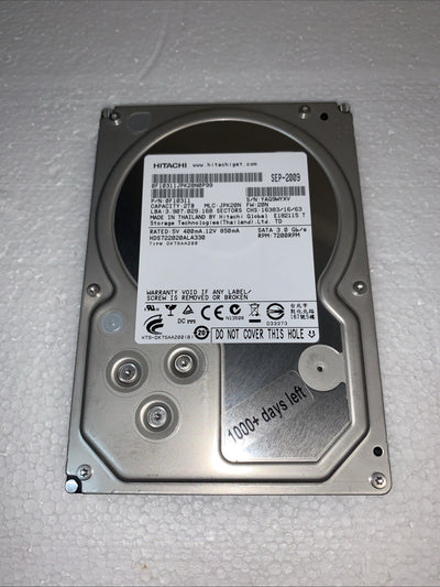 🔥 Hitachi HDS722020ALA330 2TB  PC SATA 3.5" Hard Drive (1000+ day left)