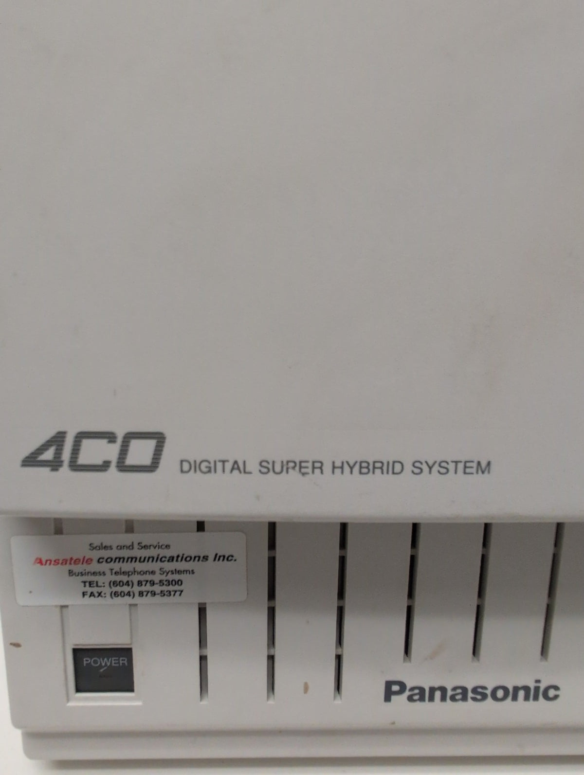 Panasonic KX-TD816C Digital Super Hybrid System 4CO PBX KSU -