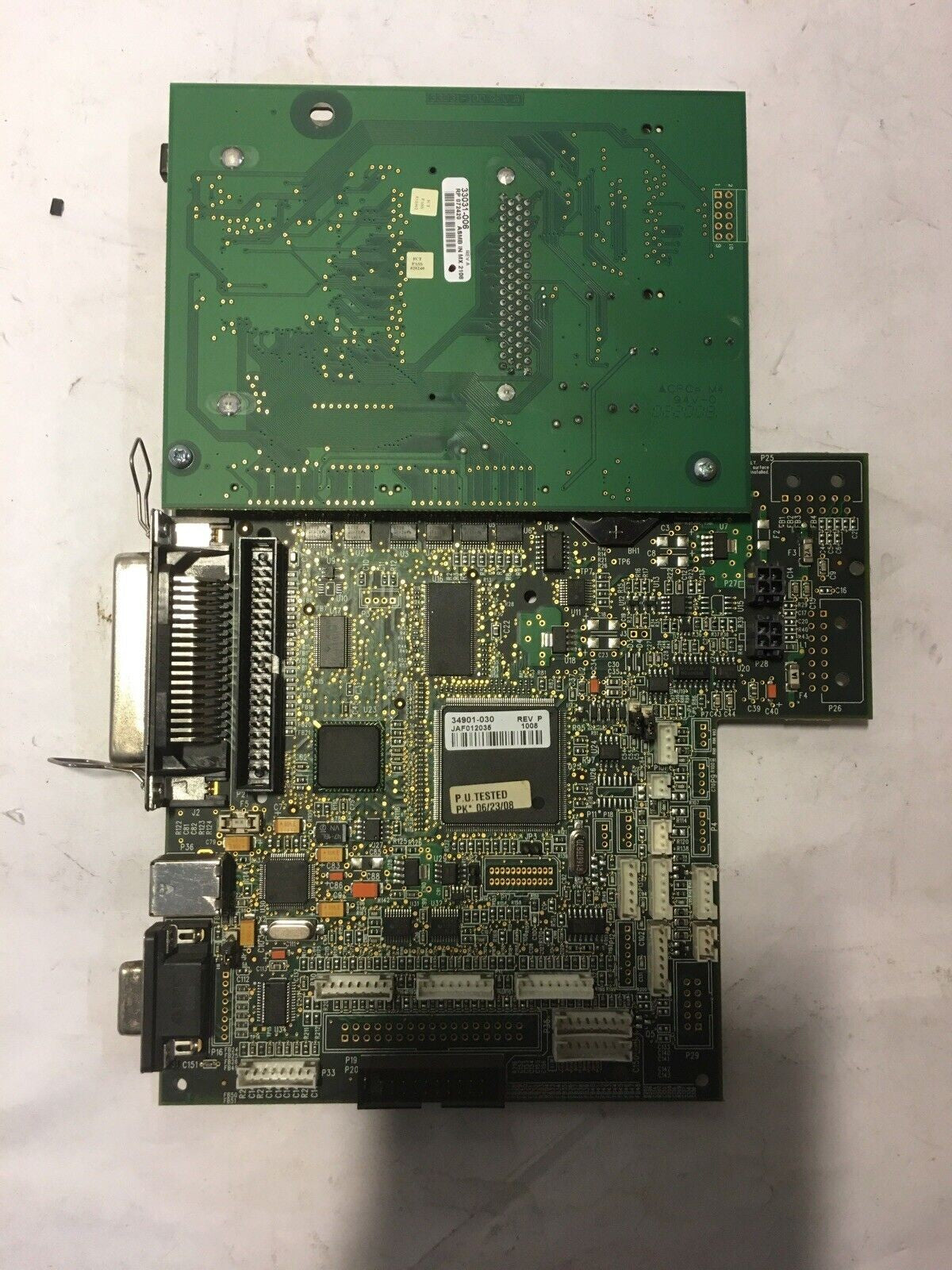 ~Zebra 140xi III Plus Main Logic Board 33031-100 REV A & 34901-100 REV F
