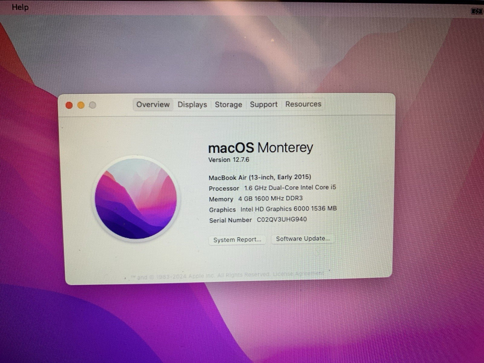 🔥 Nice ~ 2015 Apple MacBook Air 13'' Core i5 4GB 128GB MacOS Monterey