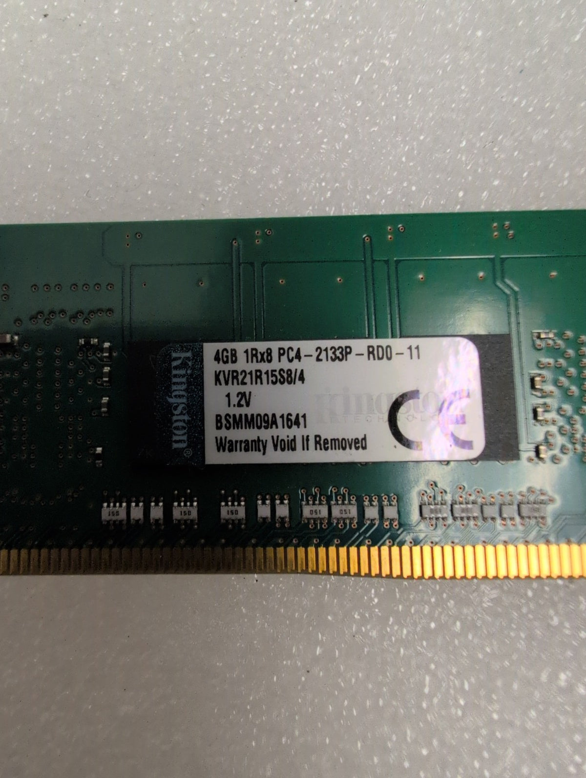 🎸 Kingston 4GB DDR4 RDIMM Server Memory KVR21R15S8/4 PC4-2133P-RD0-11 1Rx8