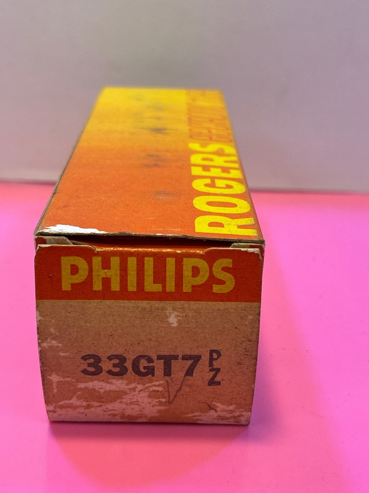 🔥 Philips Rogers 33GT7 Vacuum Tube NOS in Original Box Vintage Audio