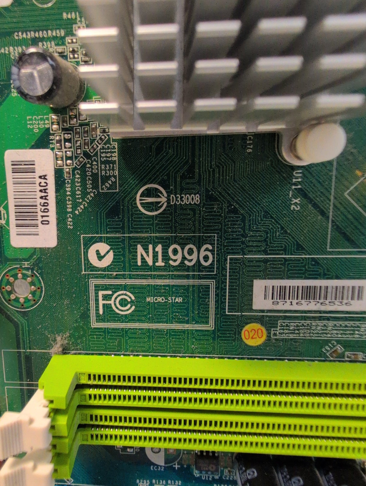 🎸 Acer N1996 Micro-ATX Motherboard LGA775 with Intel Pentium E2180 2.0GHz CPU