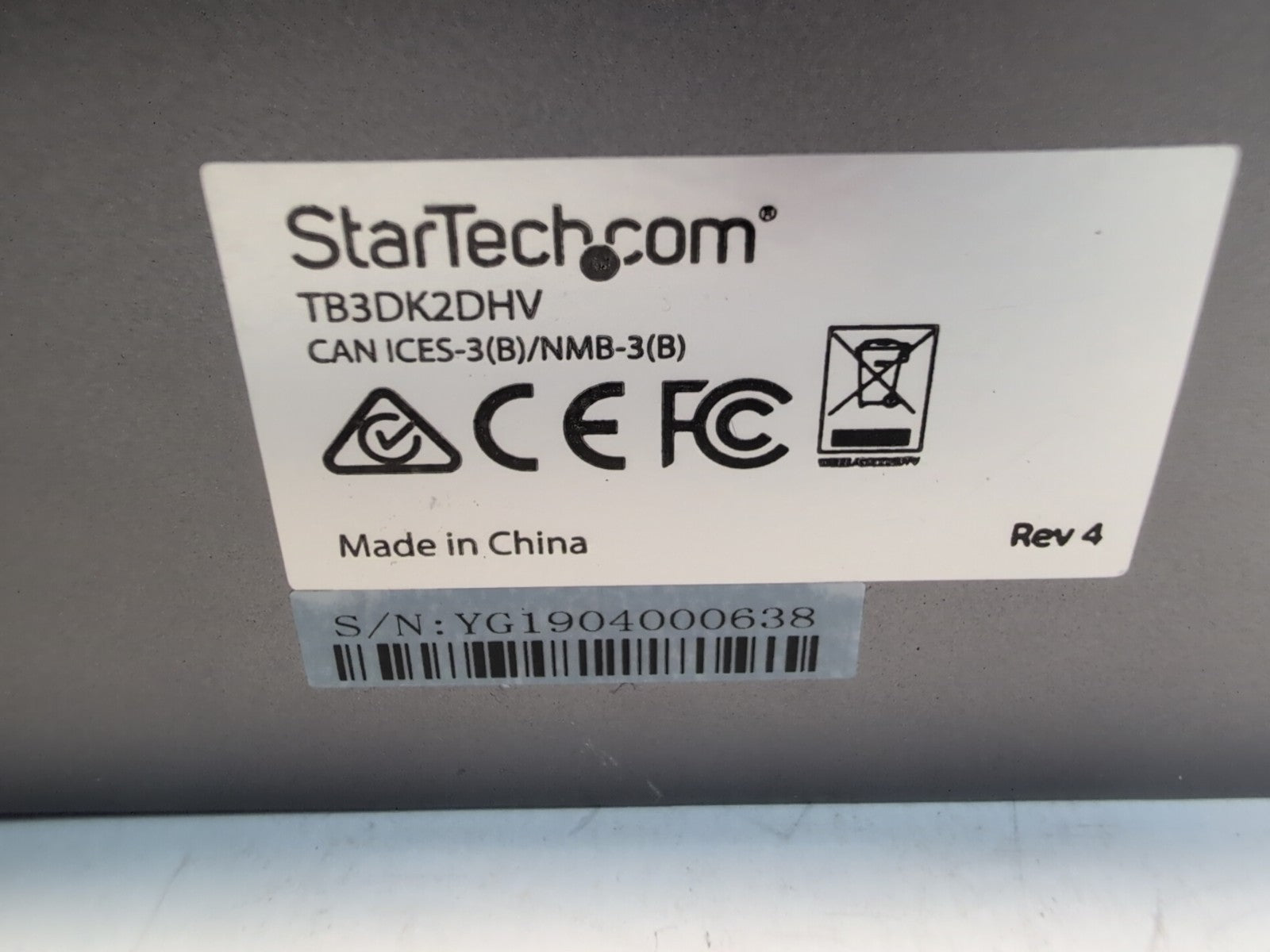 🔥 StarTech TB3DK2DHV Thunderbolt 3 Dual 4K Docking Station w/ Power Supply -